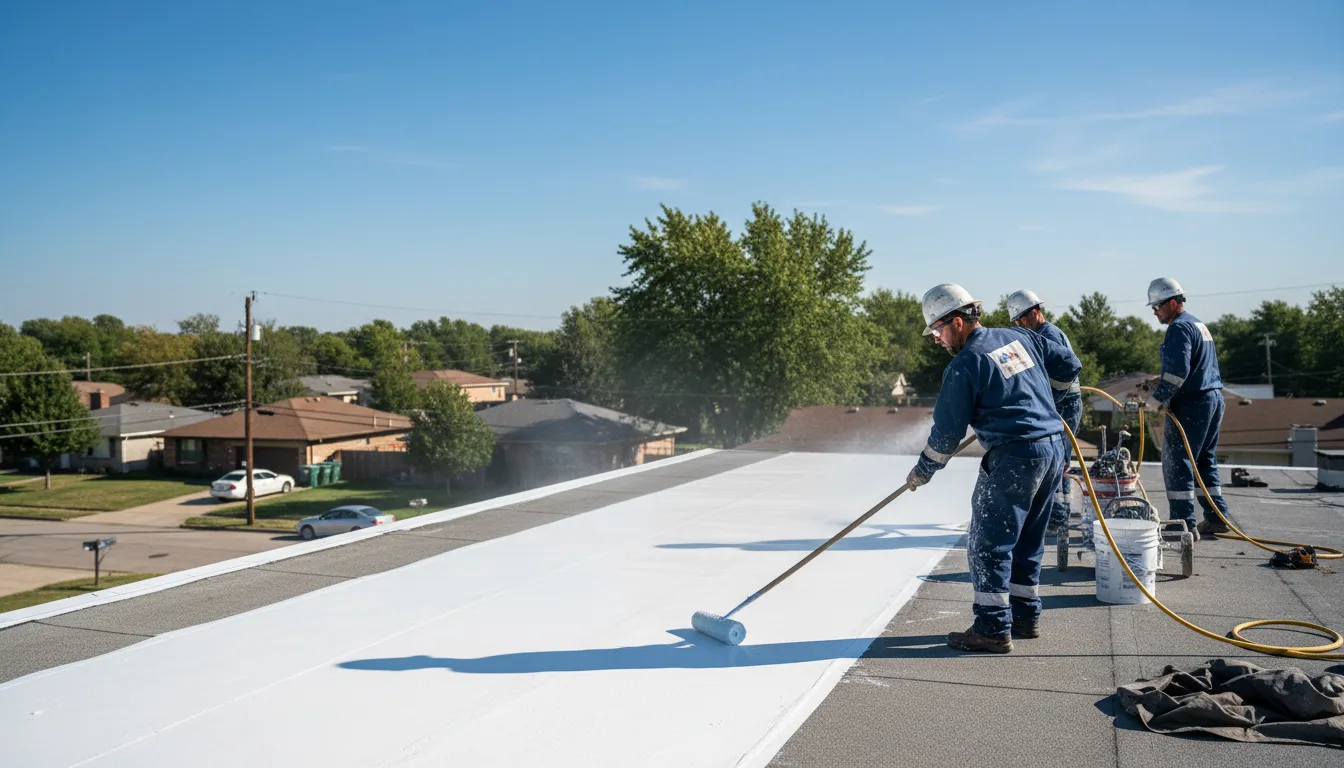 Commercial roof coating in Limekiln, PA near me